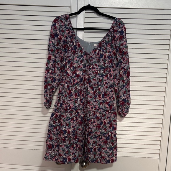 Madewell Dresses & Skirts - Madewell Multicolor Floral Long Sleeve Dress